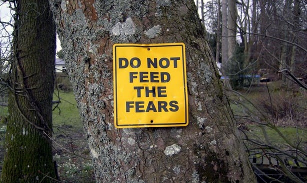 Do not feed the fears sign