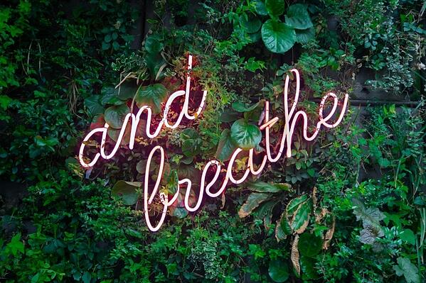and breathe sign